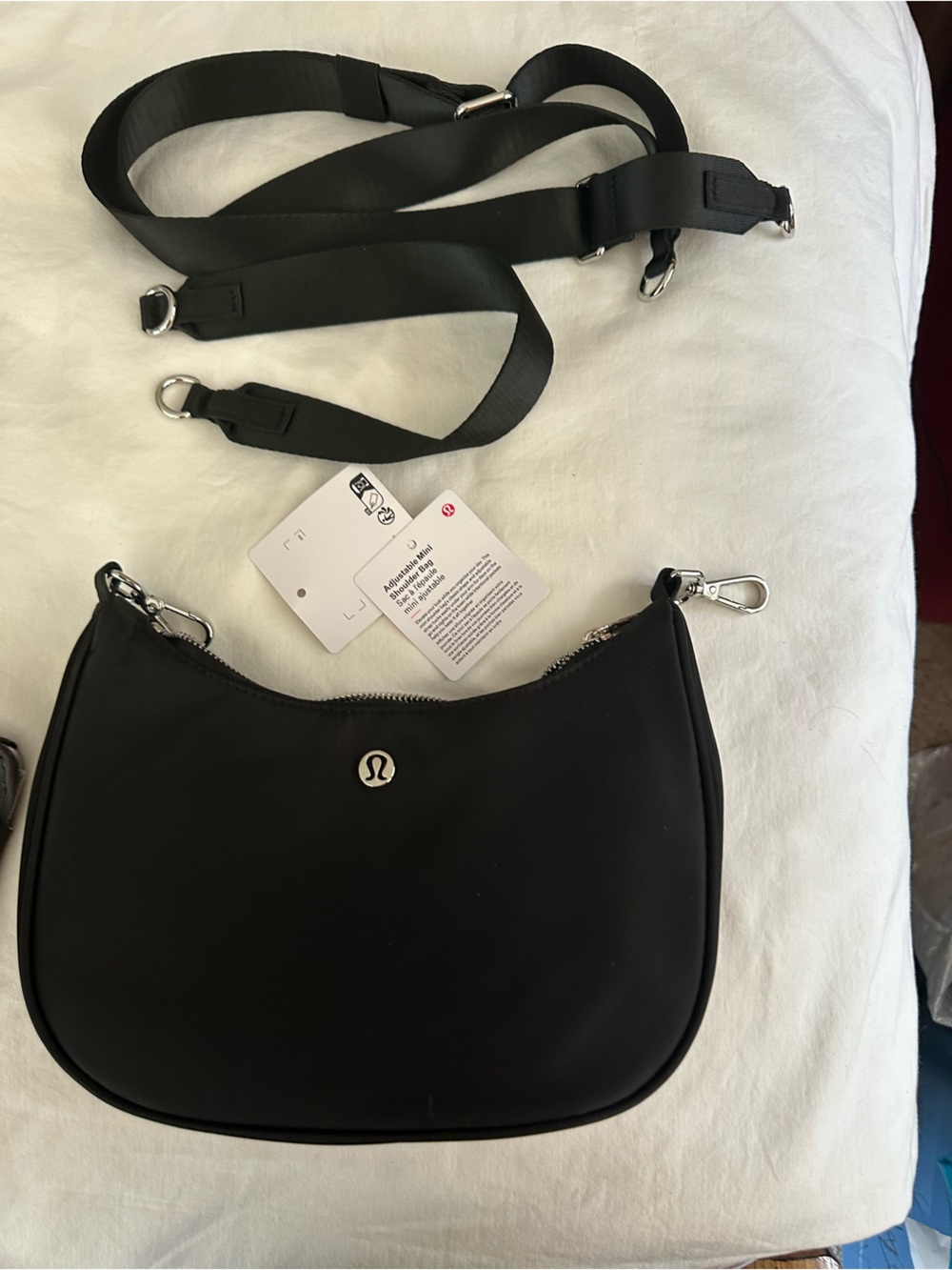 lululemon athletica Black Crossbody bag with Removable Strap